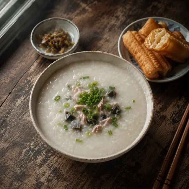 Congee with youtiao