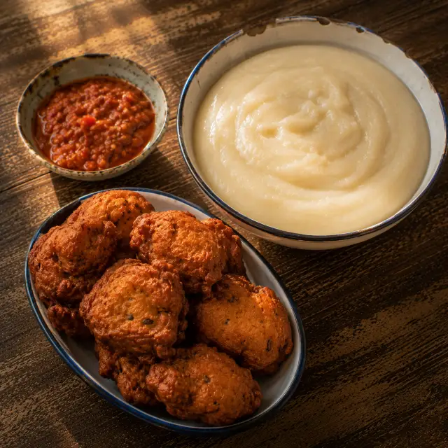 Akara and pap
